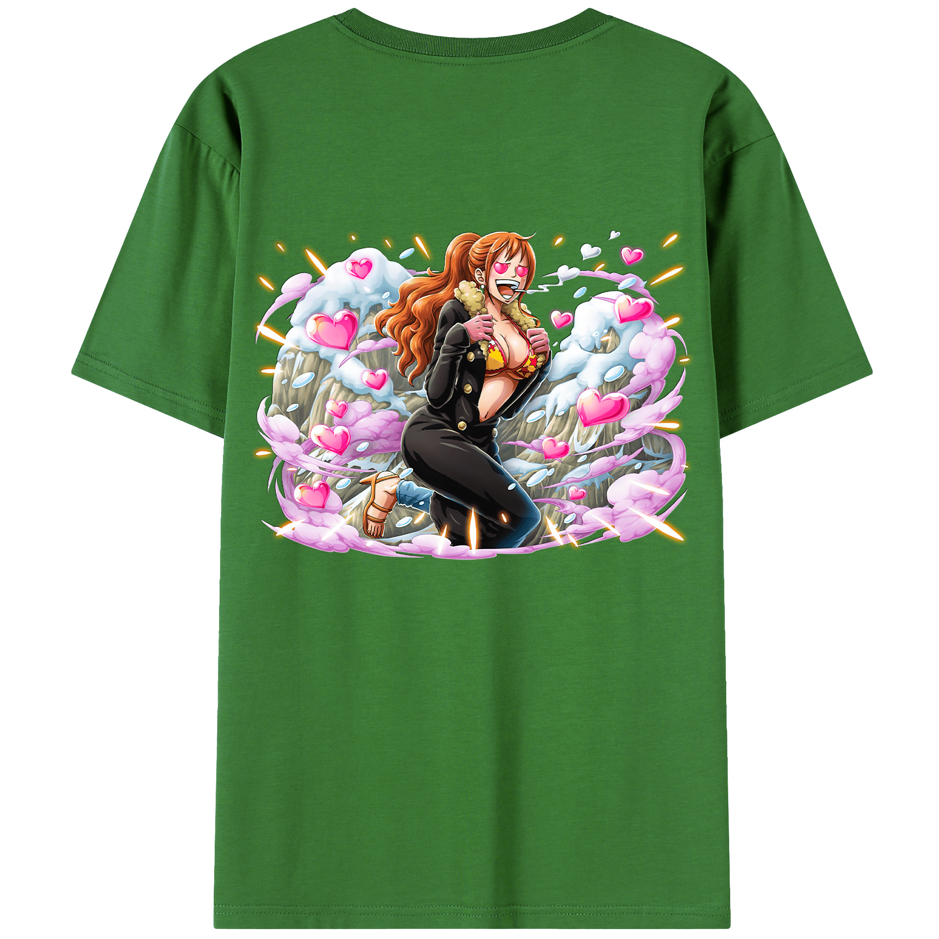 （画像用） ワンピース ナミ ONE PIECE Nami レディース半袖Tシャツ(バックプリント)